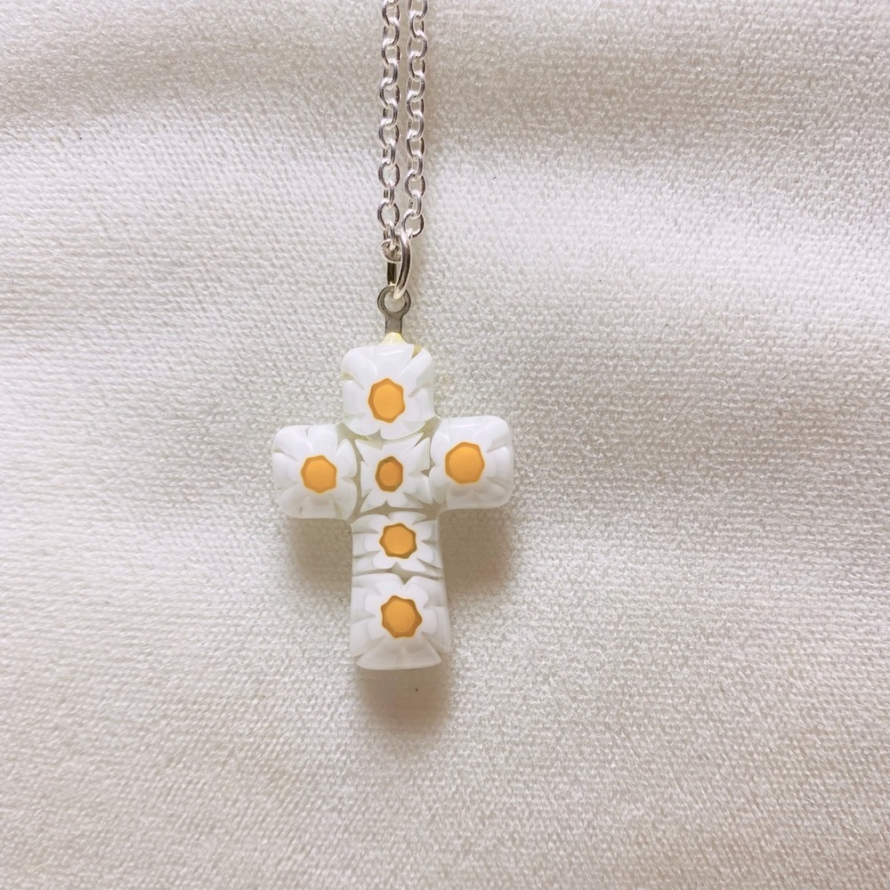 💐2@30.00💐 Murano Venetian glass cross